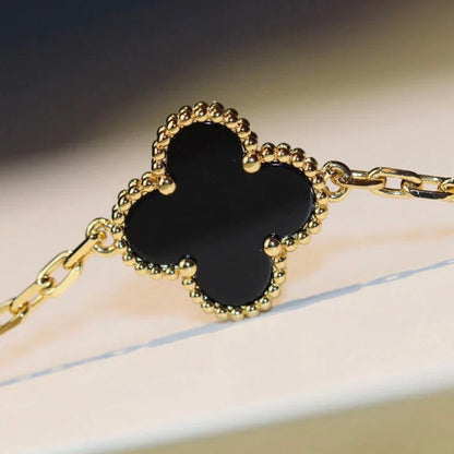 ¡®Moco¡¯CLOVER 20 MOTIFS ONYX NECKLACE