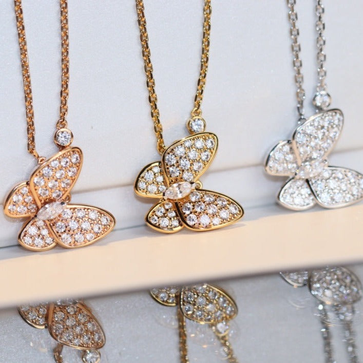 ¡®Moco¡¯BUTTERFLY DIAMOND NECKLACE