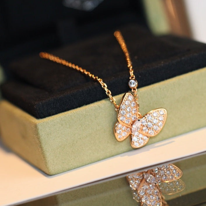 ¡®Moco¡¯BUTTERFLY DIAMOND NECKLACE