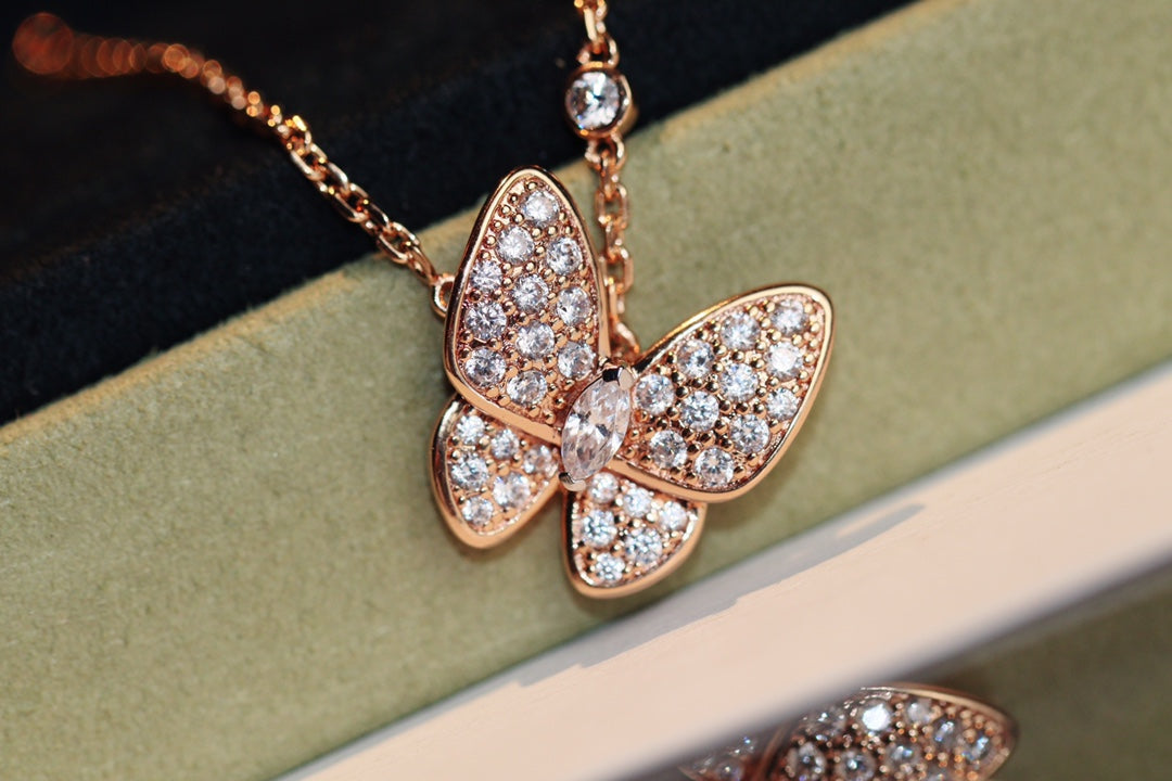¡®Moco¡¯BUTTERFLY DIAMOND NECKLACE