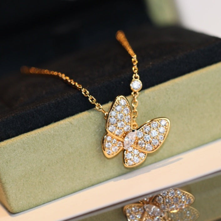 ¡®Moco¡¯BUTTERFLY DIAMOND NECKLACE
