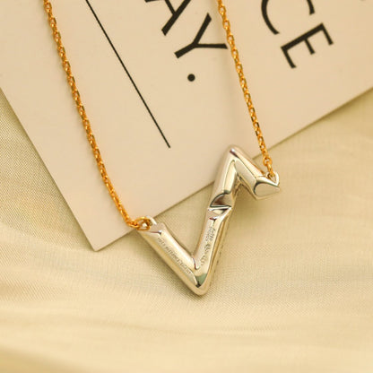 ¡®Moco¡¯VOLT SILVER DIAMOND PEDANT NECKLACE