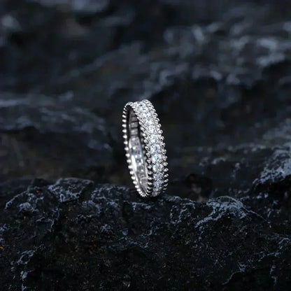 ¡®Moco¡¯PERLEE DIAMOND SILVER RING
