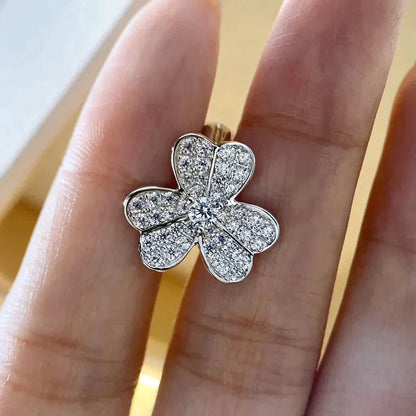 ¡®Moco¡¯CLOVER COMOS DIAMOND EARRINGS SILVER