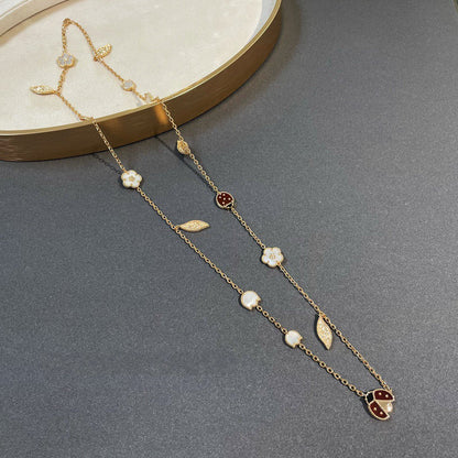 ¡®Moco¡¯LUCKY SPRING 15 MOTIFS GOLD NECKLACE