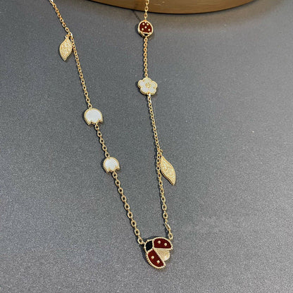 ¡®Moco¡¯LUCKY SPRING 15 MOTIFS GOLD NECKLACE
