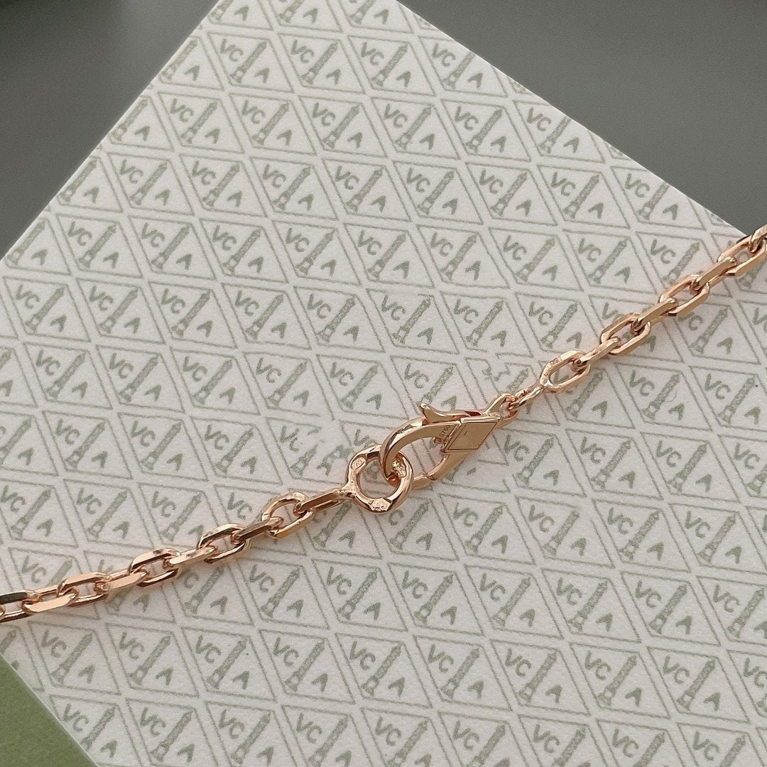 ¡®Moco¡¯LUCKY SPRING 15 MOTIFS ROSE GOLD NECKLACE