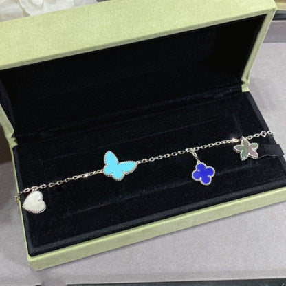 ¡®Moco¡¯LUCKY SPRING SILVER BRACELET 4 MOTIF