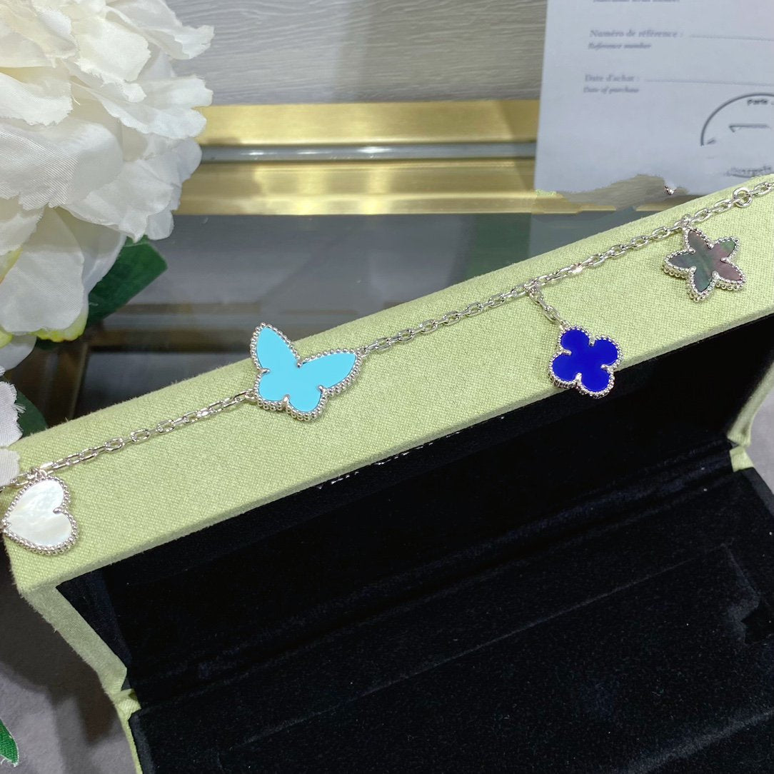 ¡®Moco¡¯LUCKY SPRING SILVER BRACELET 4 MOTIF