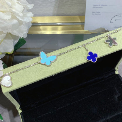 ¡®Moco¡¯LUCKY SPRING SILVER BRACELET 4 MOTIF