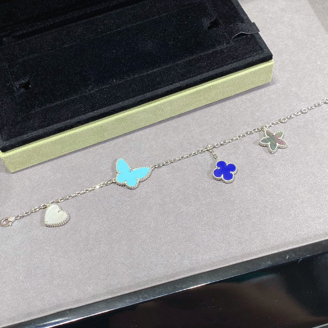 ¡®Moco¡¯LUCKY SPRING SILVER BRACELET 4 MOTIF