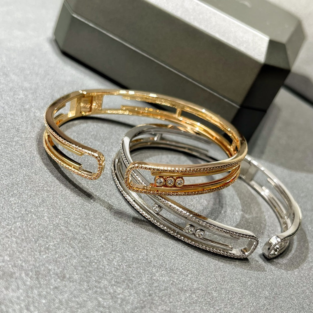 [ Moco ]MOVE 10TH PAVED DIAMOND BRACELET