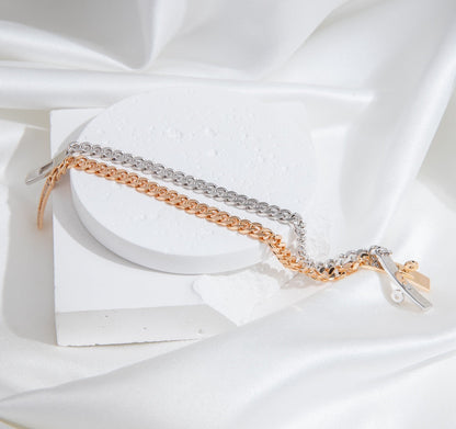 ¡®Moco¡¯KELLY CHAIN SILVER DIAMOND BRACELET