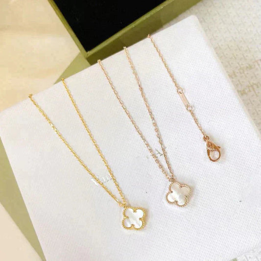 ¡®Moco¡¯CLOVER MINI 9.5MM WHITE MOTHER-OF-PEARL NECKLACE