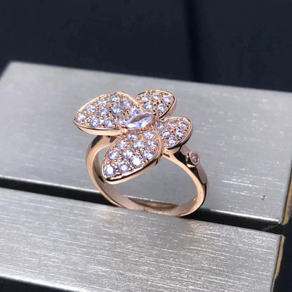 ¡®Moco¡¯BUTTERFLY PINK GOLD DIAMOND RING