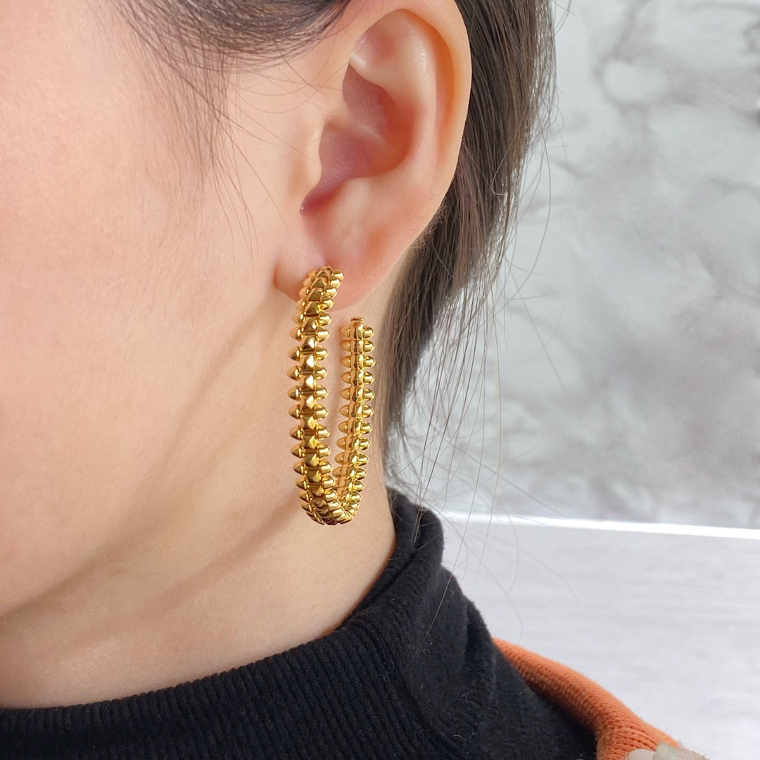 ¡®Moco¡¯CLASH LARGE HOOP EARRINGS