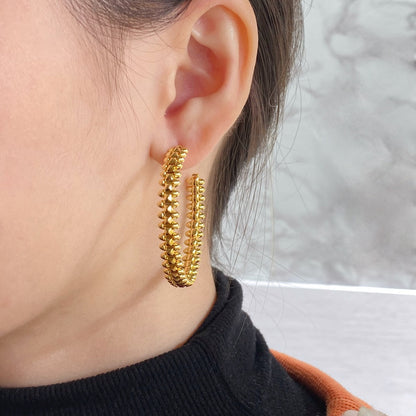 ¡®Moco¡¯CLASH LARGE HOOP EARRINGS
