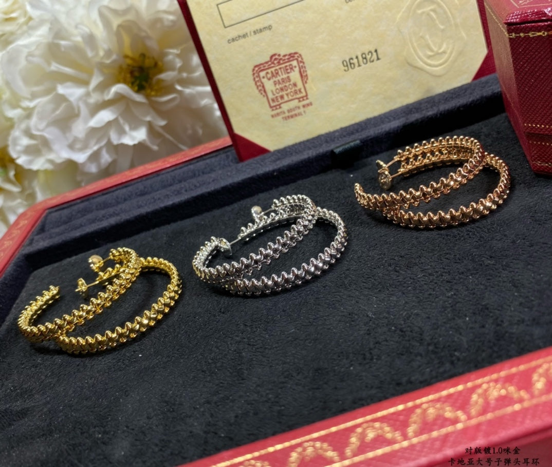 ¡®Moco¡¯CLASH LARGE HOOP EARRINGS