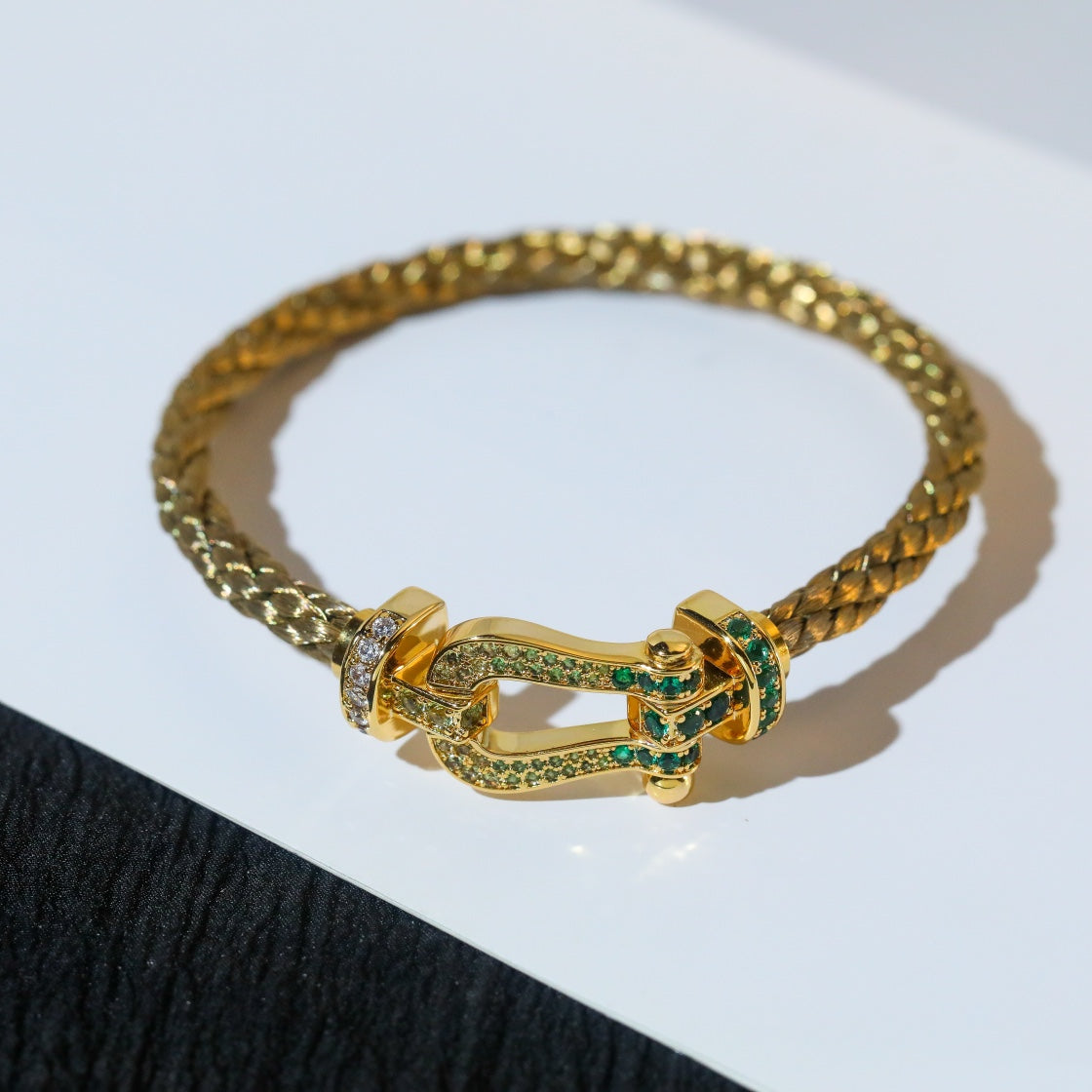 ¡®Moco¡¯FORCE 10 GOLD GREEN DIAMOND PAVED