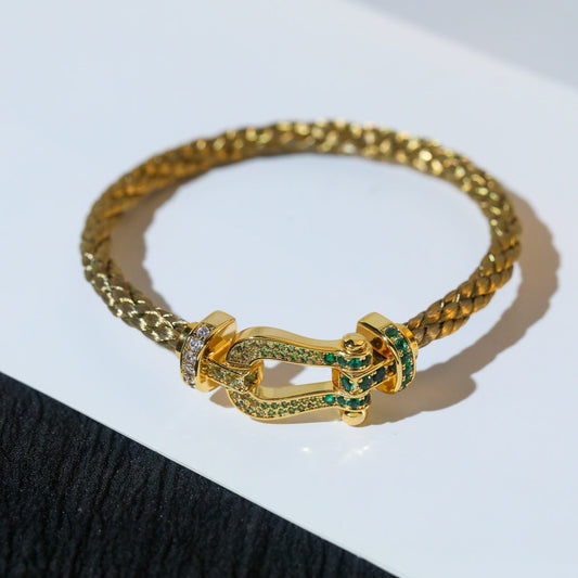 ¡®Moco¡¯FORCE 10 GOLD GREEN DIAMOND PAVED