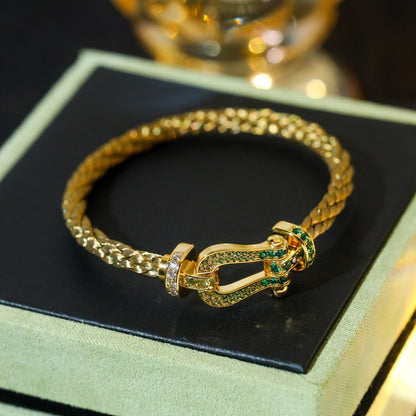 ¡®Moco¡¯FORCE 10 GOLD GREEN DIAMOND PAVED