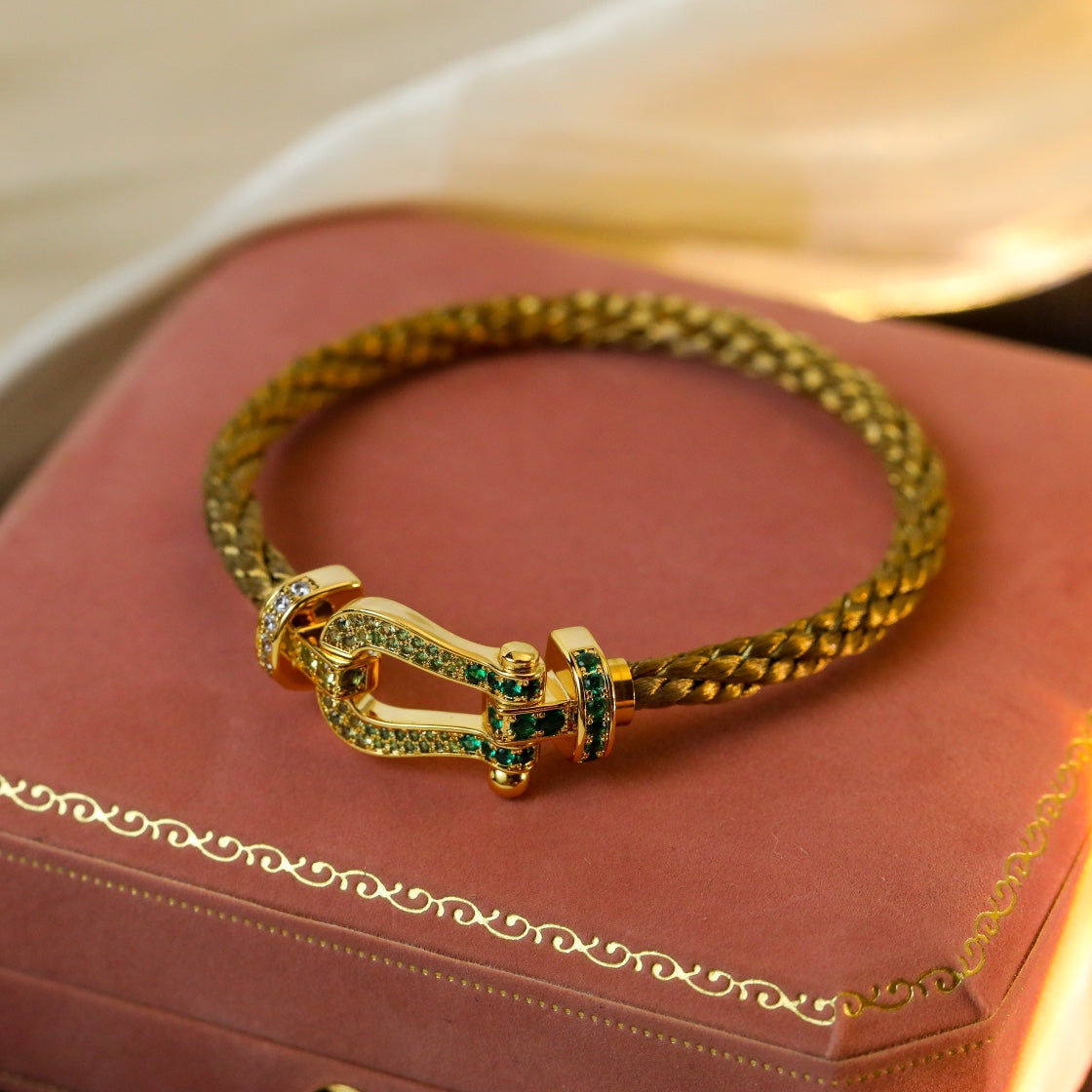 ¡®Moco¡¯FORCE 10 GOLD GREEN DIAMOND PAVED