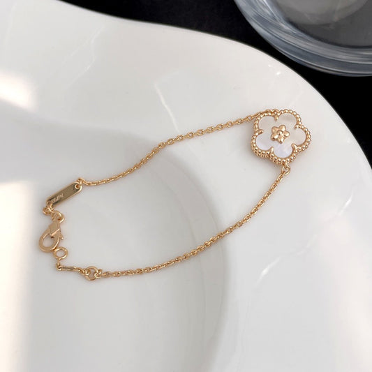 ¡®Moco¡¯LUCKY SPRING ROSE GOLD MOP BRACELET