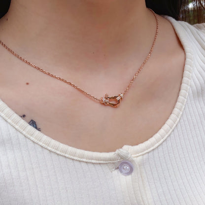 ¡®Moco¡¯FORCE 10 PINK GOLD DIAMOND NECKLACE