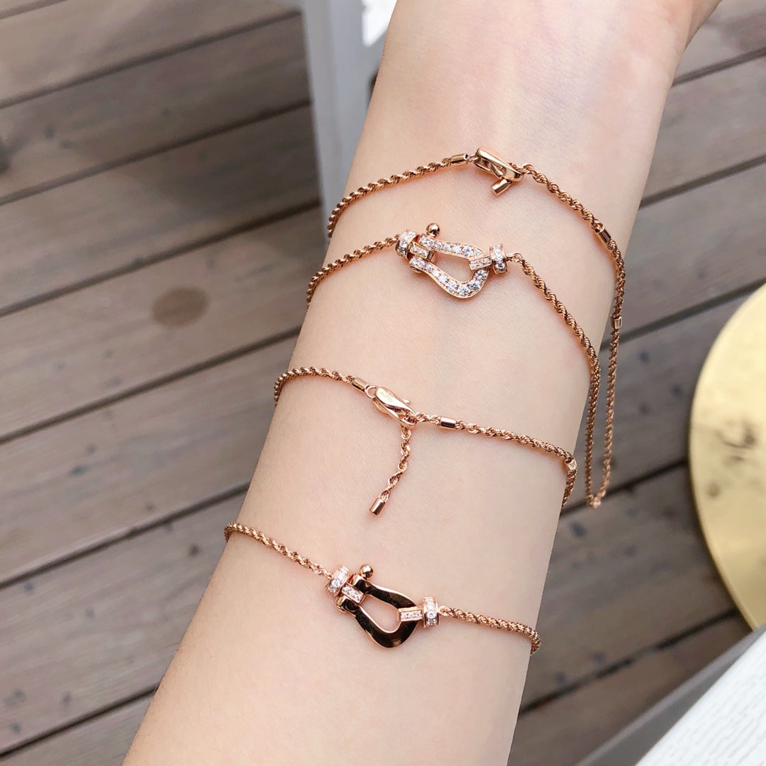 ¡®Moco¡¯FORCE 10 PINK GOLD DIAMOND NECKLACE