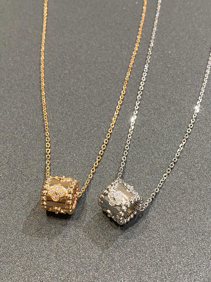 ¡®Moco¡¯PERLEE PEDANT SIVLER DIAMOND NECKLACE