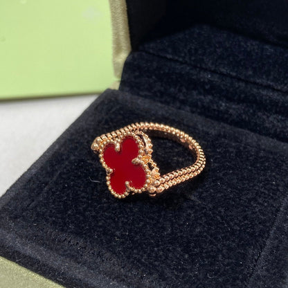 ¡®Moco¡¯CLOVER RIVERSIBLE ROSE GOLD RING