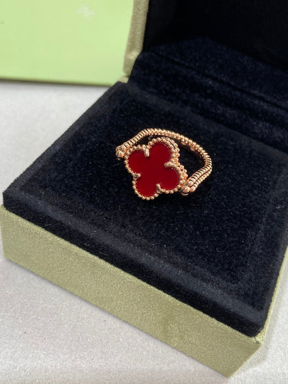 ¡®Moco¡¯CLOVER RIVERSIBLE ROSE GOLD RING