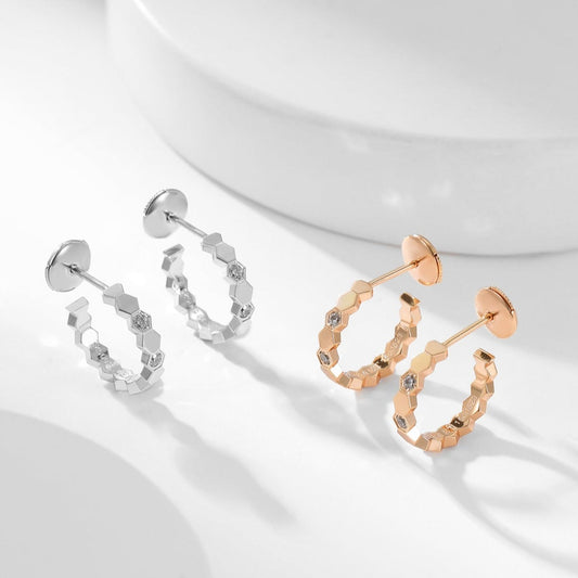 ¡®Moco¡¯BEE LOVE DIAMOND HOOP EARRINGS