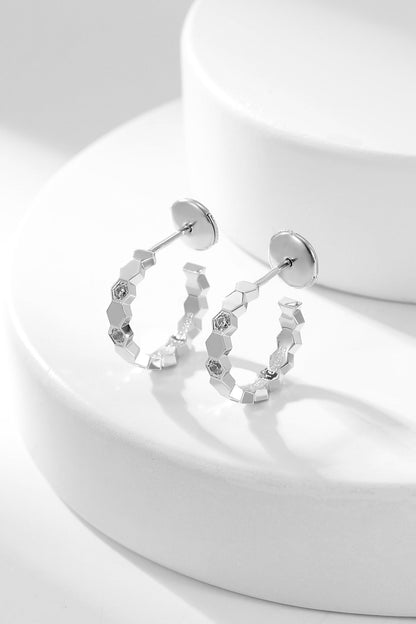 ¡®Moco¡¯BEE LOVE DIAMOND HOOP EARRINGS