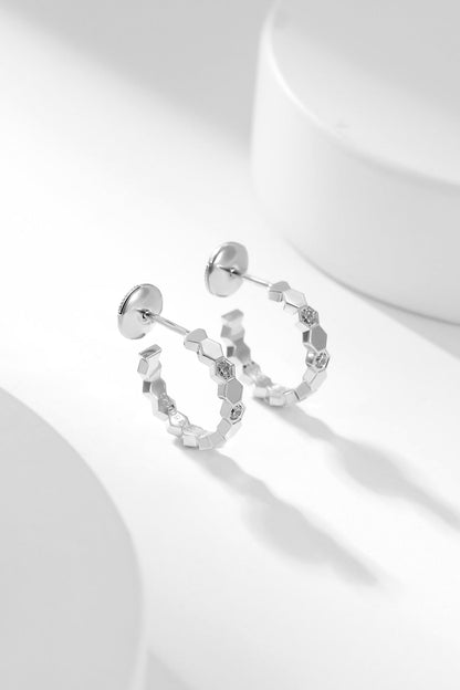 ¡®Moco¡¯BEE LOVE DIAMOND HOOP EARRINGS