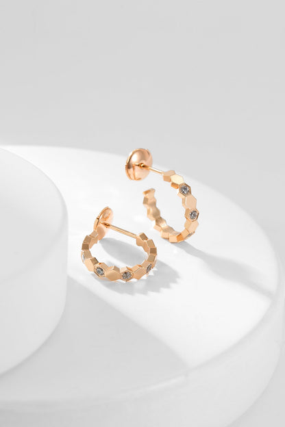 ¡®Moco¡¯BEE LOVE DIAMOND HOOP EARRINGS