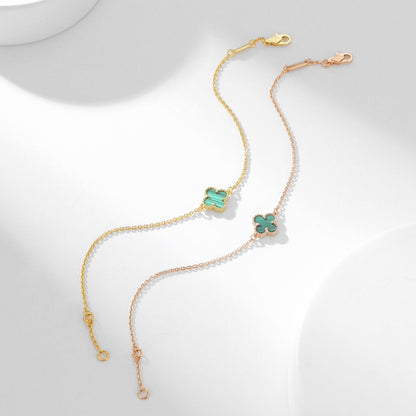 ¡®Moco¡¯CLOVER BRACELET MALACHITE 1 MOTIF