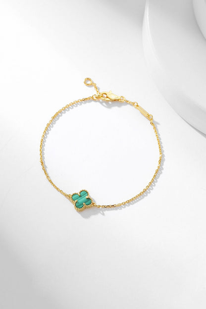¡®Moco¡¯CLOVER BRACELET MALACHITE 1 MOTIF