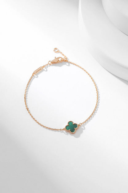 ¡®Moco¡¯CLOVER BRACELET MALACHITE 1 MOTIF