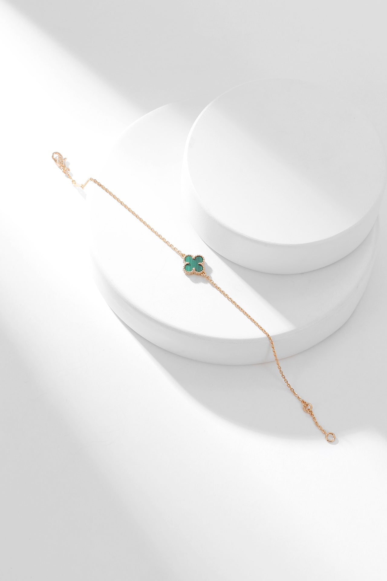 ¡®Moco¡¯CLOVER BRACELET MALACHITE 1 MOTIF