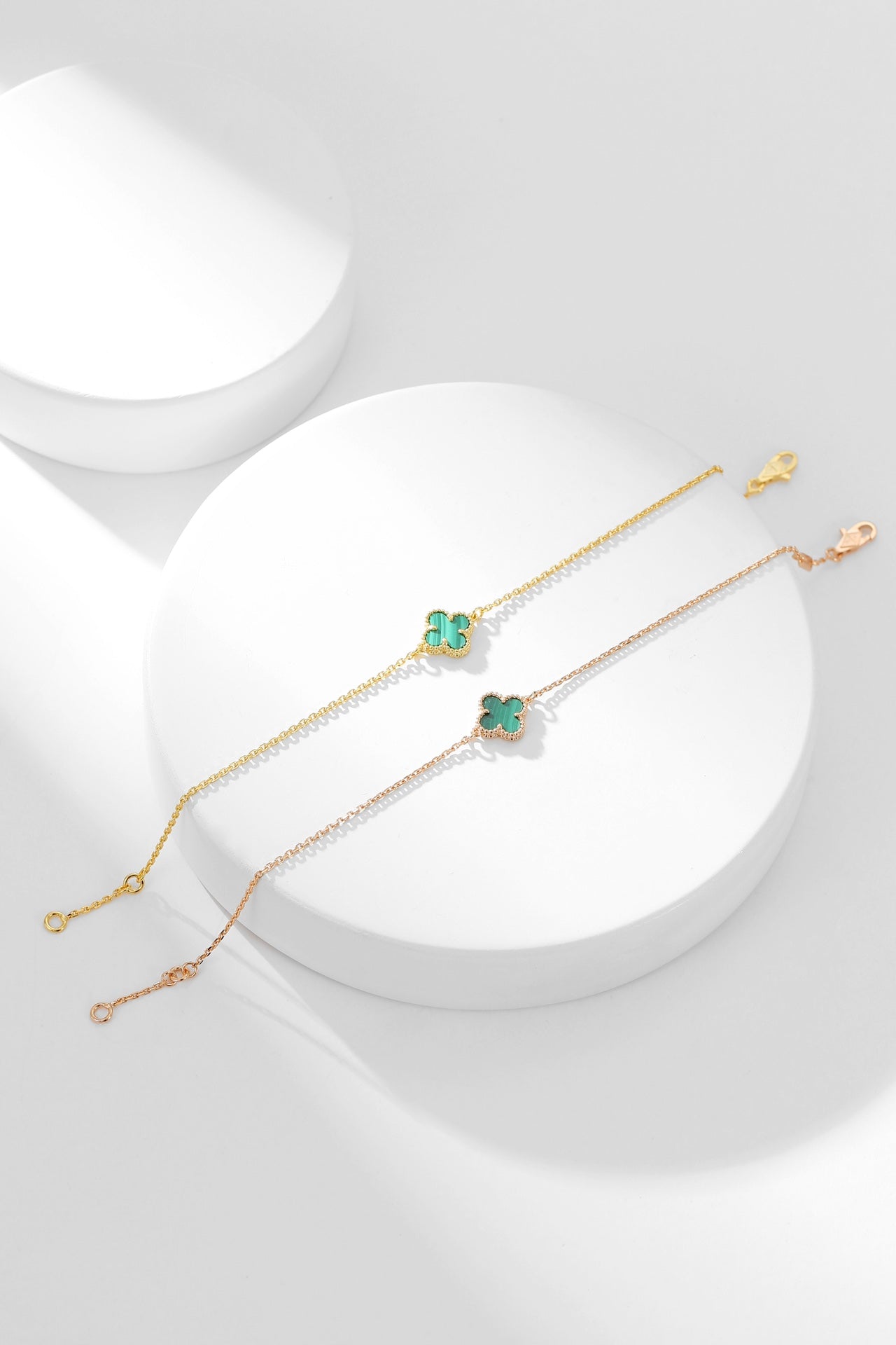 ¡®Moco¡¯CLOVER BRACELET MALACHITE 1 MOTIF