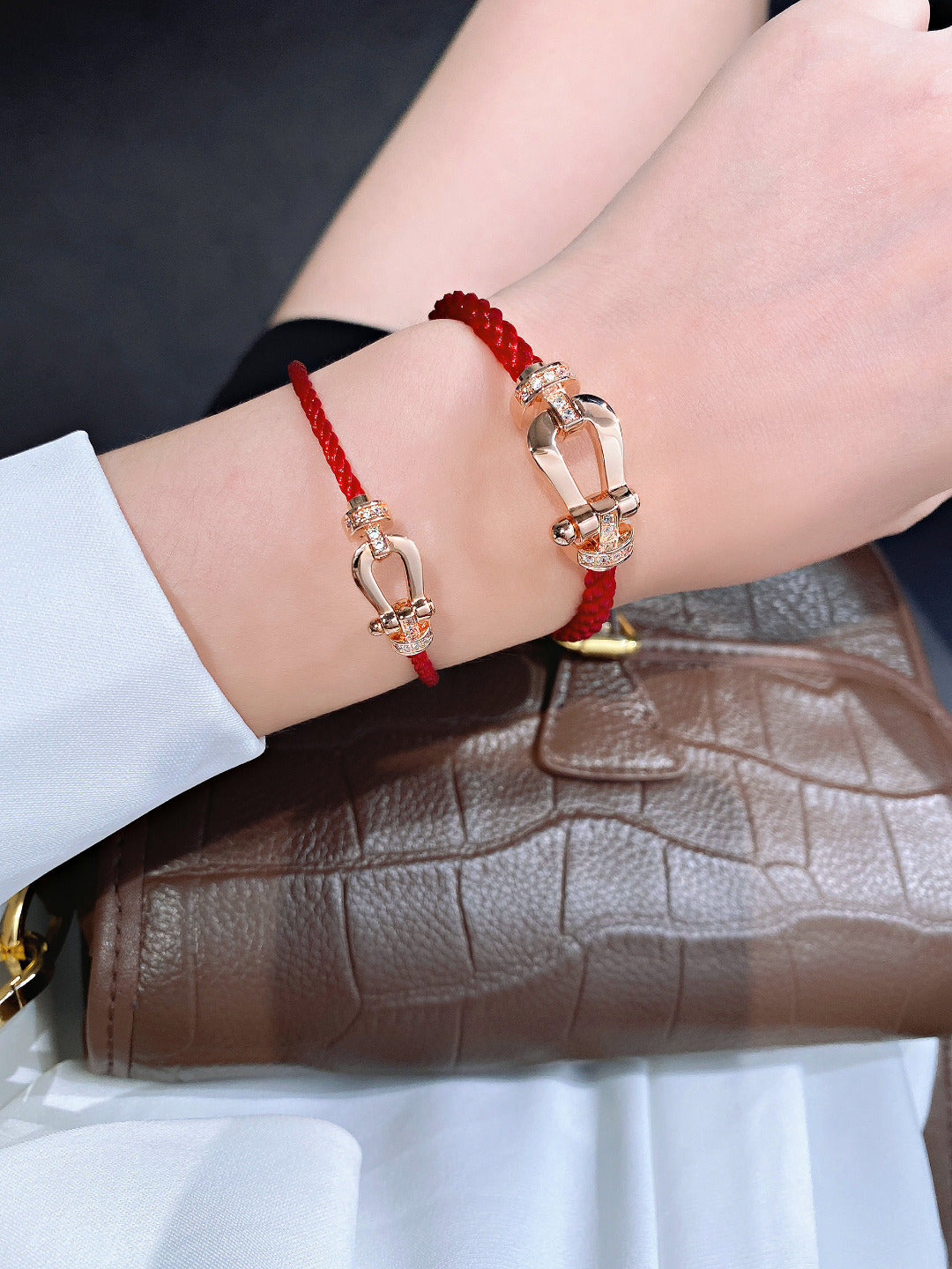 ¡®Moco¡¯FORCE 10 HALF DIAMOND PINK GOLD RED CORDERI LARGE AND MEDIUM MODEL