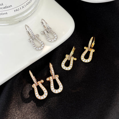 ¡®Moco¡¯FORCE 10 FULL DIAMOND DROP EARRINGS MEDIUM MODEL