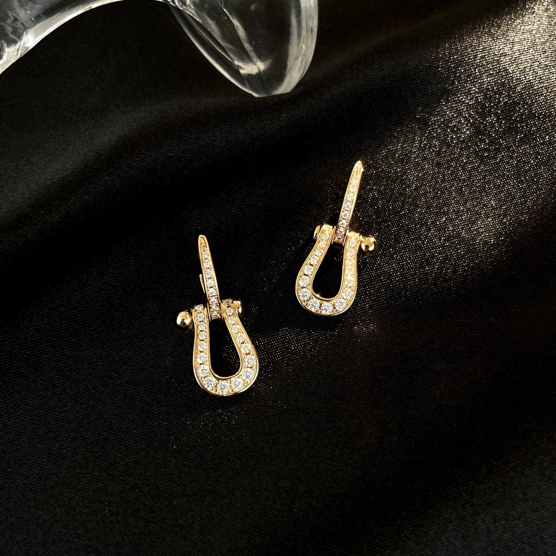 ¡®Moco¡¯FORCE 10 FULL DIAMOND DROP EARRINGS MEDIUM MODEL