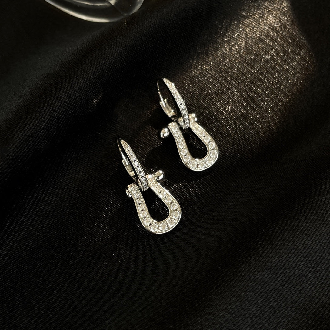 ¡®Moco¡¯FORCE 10 FULL DIAMOND DROP EARRINGS MEDIUM MODEL