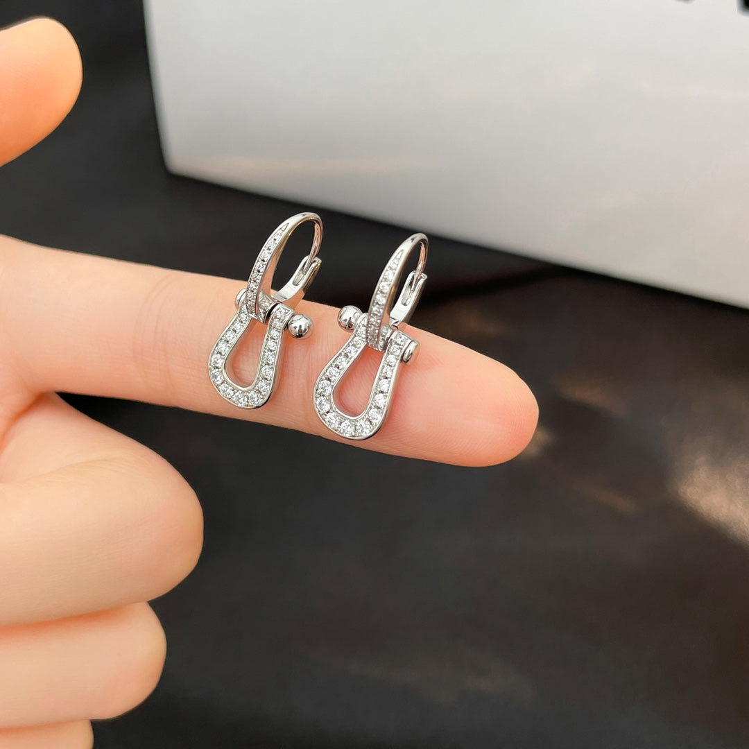 ¡®Moco¡¯FORCE 10 FULL DIAMOND DROP EARRINGS MEDIUM MODEL