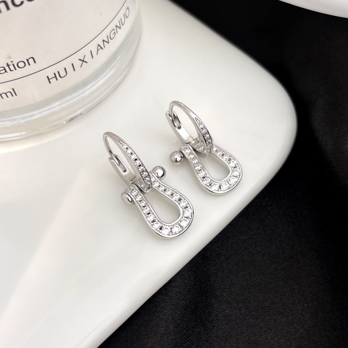 ¡®Moco¡¯FORCE 10 FULL DIAMOND DROP EARRINGS MEDIUM MODEL