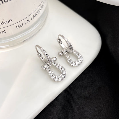 ¡®Moco¡¯FORCE 10 FULL DIAMOND DROP EARRINGS MEDIUM MODEL