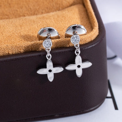 ¡®Moco¡¯VIDYLLE SILVER DIAMOND MINI DROP EARRINGS