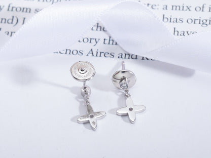 ¡®Moco¡¯VIDYLLE SILVER DIAMOND MINI DROP EARRINGS